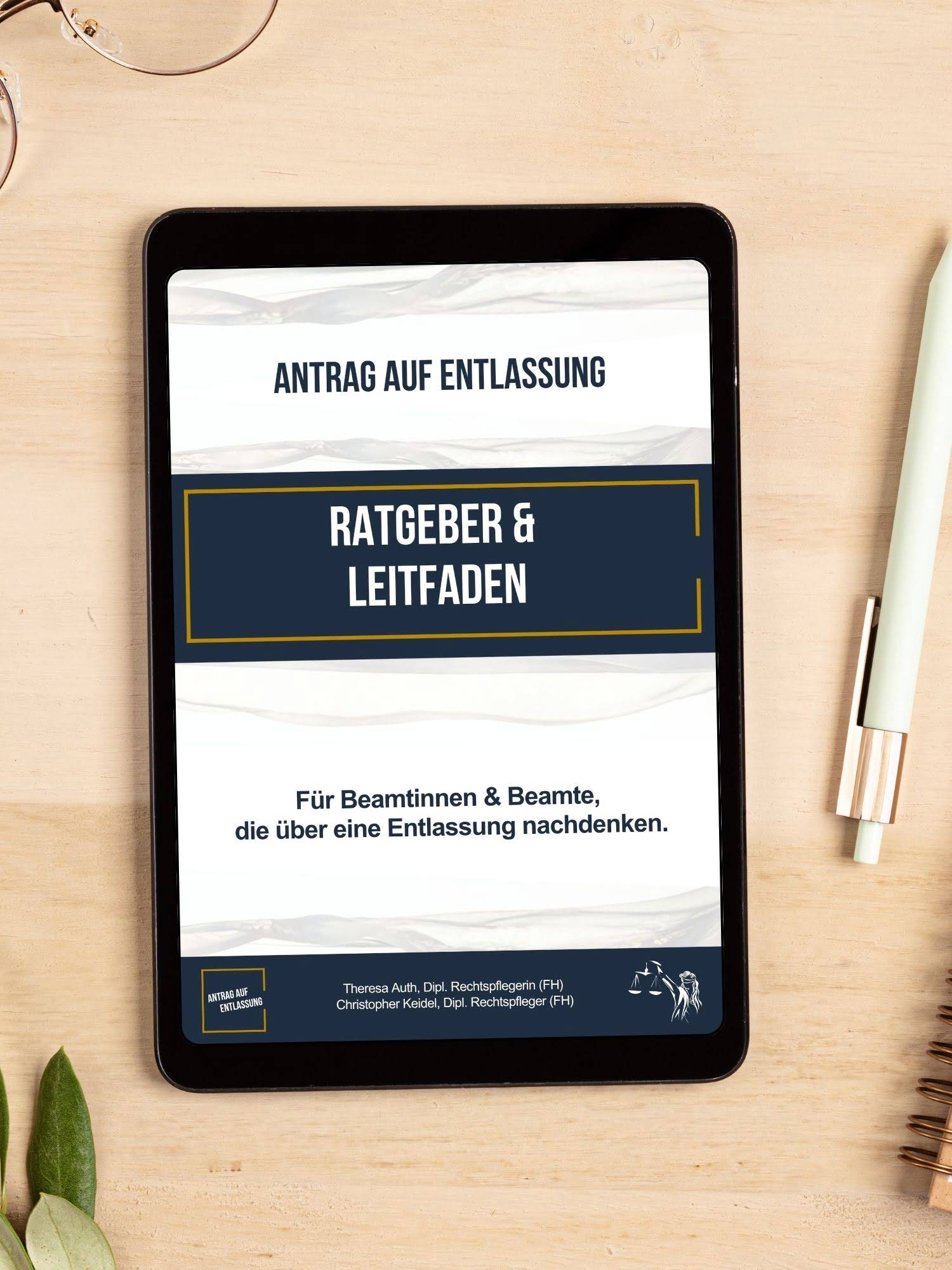 eBook zum Thema Antrag auf Entlassung aus dem Beamtenverhältnis
