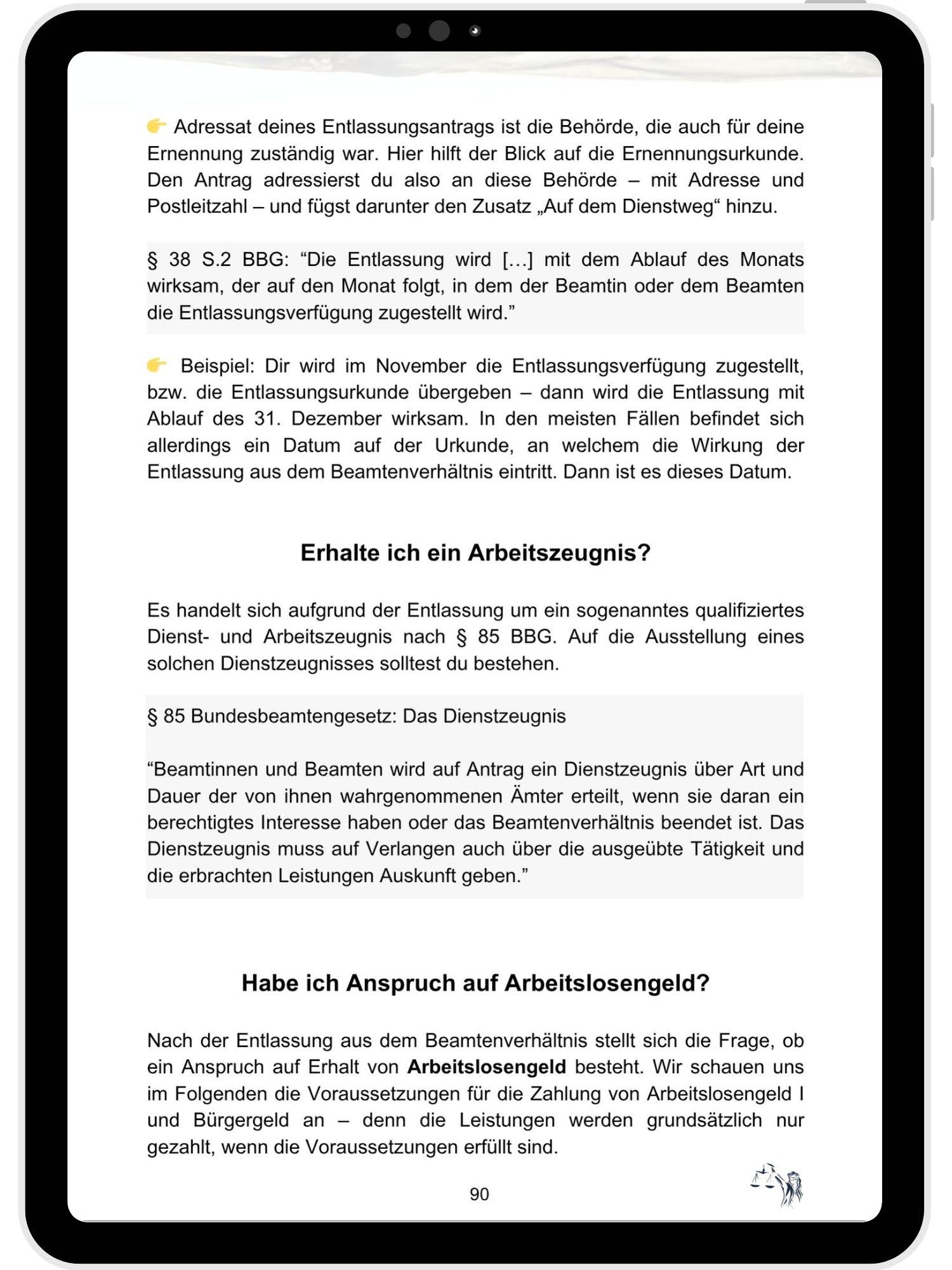Leseprobe Ratgeber & Leitfaden für Beamte zum Thema Antrag auf Entlassung - Seite 16