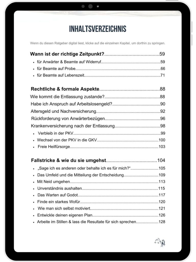 Leseprobe Ratgeber & Leitfaden für Beamte zum Thema Antrag auf Entlassung - Seite 3