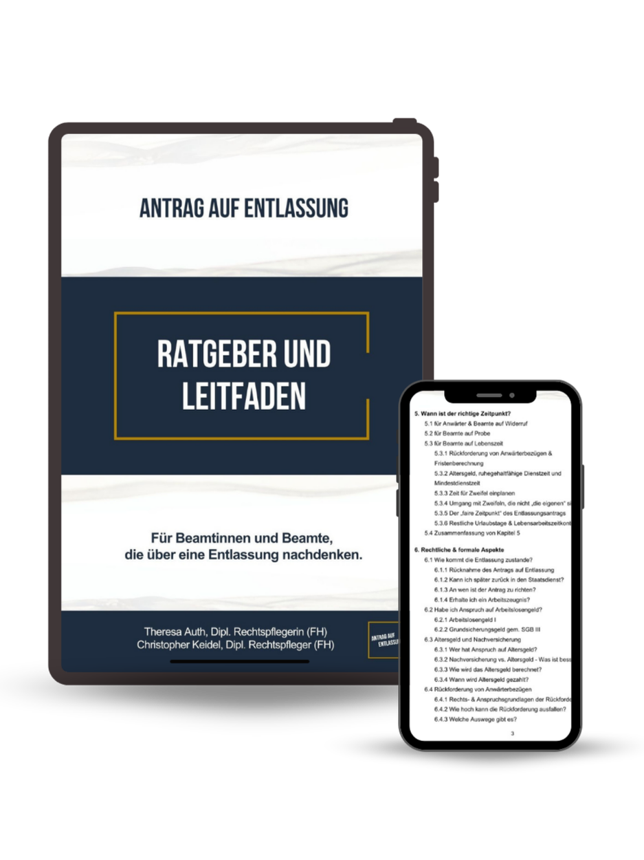 Ratgeber & Leitfaden zum Antrag auf Entlassung aus dem Beamtenverhältnis