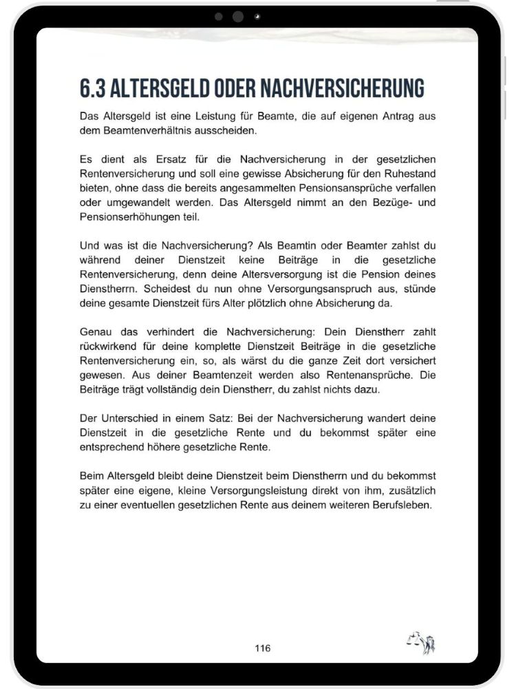 Leseprobe Ratgeber & Leitfaden für Beamte zum Thema Antrag auf Entlassung - Seite 116