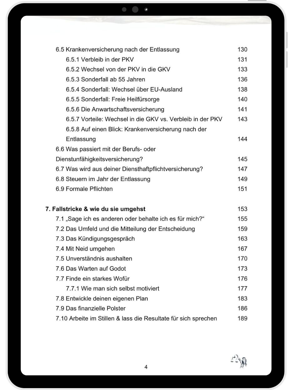 Leseprobe Ratgeber & Leitfaden für Beamte zum Thema Antrag auf Entlassung - Seite 4
