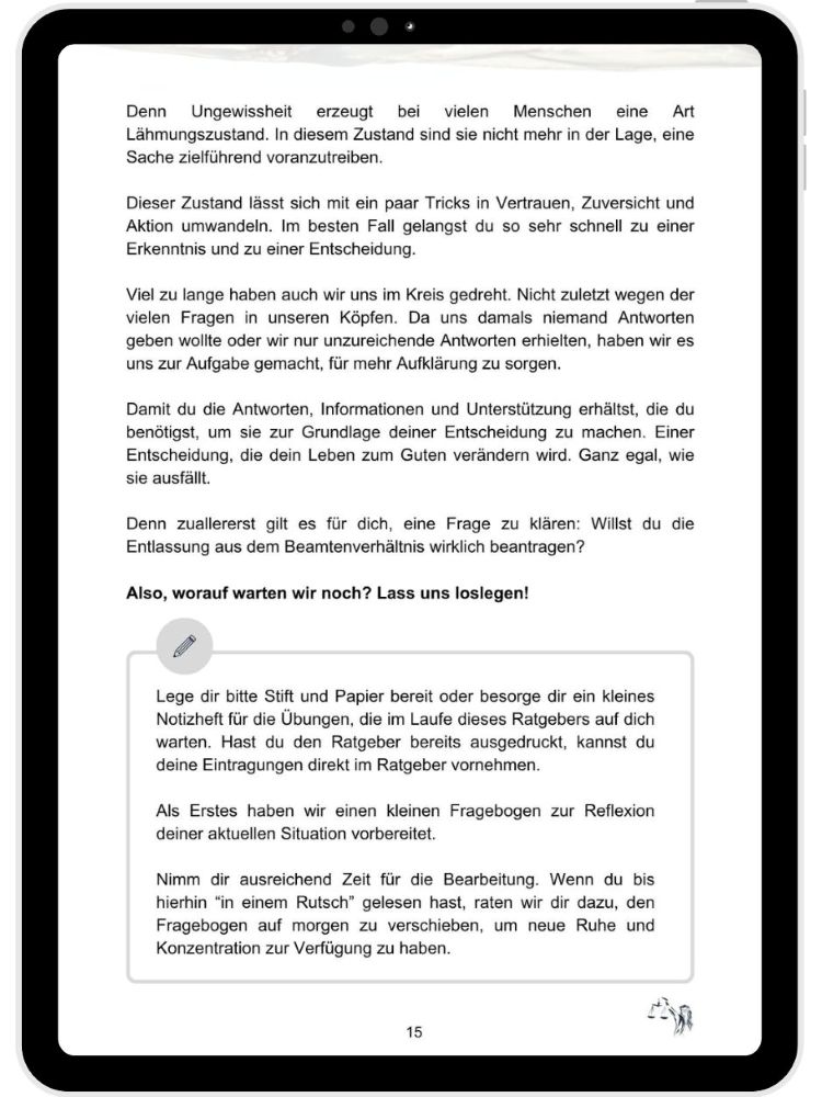 Leseprobe Ratgeber & Leitfaden für Beamte zum Thema Antrag auf Entlassung - Seite 15